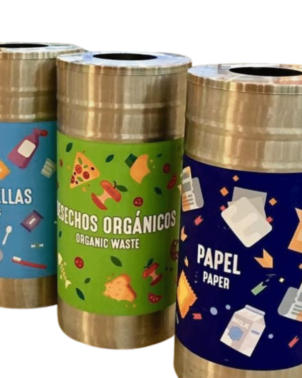 TACHO CILINDRICO METÁLICO 100 LITROS