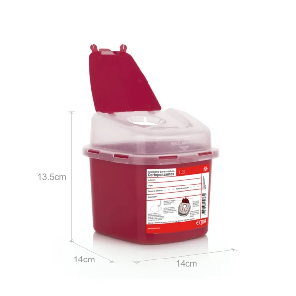RECIPIENTE RESIDUO CORTOPUNZANTE 1.3L